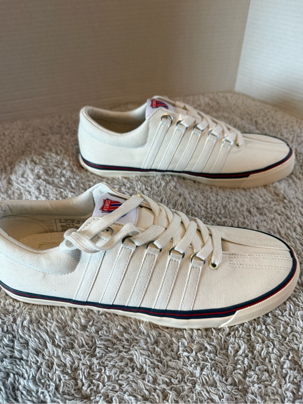 K-Swiss Women's Surf 'n Turf Og Sneaker, White/Classic Blue/Ribbon sz 10 new - Picture 3 of 10